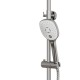 Душевая система MIXLINE ML33-06 "City White" (смеситель 35К с изл+лейка 3поз.+душ.шланг+тропич.душ.) (553216)