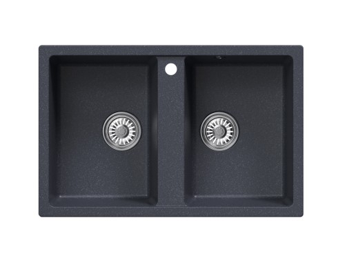Мойка MIXLINE ML-GM23 двухчашевая антрацит (343) 770*500*190мм NEW (552044) Мойка MIXLINE ML-GM23 двухчашевая антрацит (343) 770*500*190мм NEW (552044)
