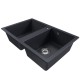 Мойка MIXLINE ML-GM23 двухчашевая антрацит (343) 770*500*190мм NEW (552044)