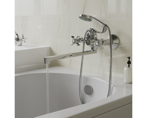 Смеситель для ванны и раковины 1/2 кер. MIXLINE ML30-02 "Classic" (550781) Смеситель для ванны и раковины 1/2 кер. MIXLINE ML30-02 "Classic" (550781)