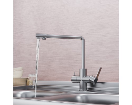 Смеситель для кухни 35k MIXLINE MLSS-03201 подкл.к фильтру (543617)