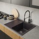 Мойка MIXLINE ML-GM26 с крылом, шоколад, 580*470*190мм NEW (552088)