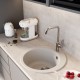 Мойкa MIXLINE ML-GM13 круглая белая (331) 495мм (глуб. чаши 200) NEW (551894)