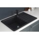 Мойка MIXLINE ML-GMS07 СТАНДАРТ с крылом, черный, 750*495*190мм (551115)