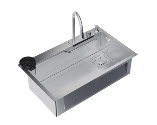 Кухонная мойка 75х46 вып 3 1/2 MIXLINE PRO 21,5см с сиф.сатин+доз+смесит+кол+д/р+о/с (552103) Кухонная мойка 75х46 вып 3 1/2 MIXLINE PRO 21,5см с сиф.сатин+доз+смесит+кол+д/р+о/с (552103)