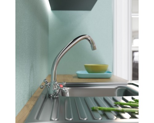 Смеситель для кухни MIXLINE ML07-032 высокий излив (522133) Смеситель для кухни MIXLINE ML07-032 высокий излив (522133)