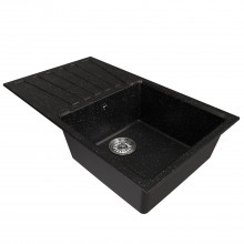 Мойка MIXLINE ML-GM20 с крылом  черная (308) 830*480*190мм NEW (552000)