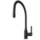 Смеситель для кухни 35k MIXLINE ML23-097 "Round Black" гибкий излив боковая ручка (553222)