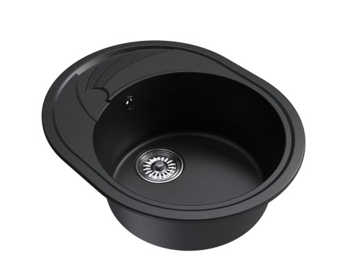 Мойка MIXLINE ML-GM17 овальная с крылом, ультра-черная, 580*470*180мм NEW (551946) Мойка MIXLINE ML-GM17 овальная с крылом, ультра-черная, 580*470*180мм NEW (551946)