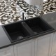Мойка MIXLINE ML-GM23 двухчашевая  черная (308) 770*500*190мм NEW (552037)