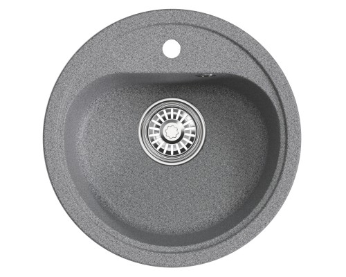 Мойкa MIXLINE ML-GM10 круглая, темно-серая (309), 440мм (глуб. чаши 180) (551810)