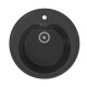 Мойкa MIXLINE ML-GMS02 СТАНДАРТ круглая, черный, 505мм (глуб. чаши 165) (551094)