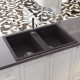 Мойка MIXLINE ML-GM23 двухчашевая, шоколад, 770*500*190мм NEW (552046)