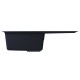 Мойка MIXLINE ML-GM31 с крылом антрацит (343) 770*500*190мм NEW (552196)