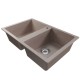 Мойка MIXLINE ML-GM23 двухчашевая  песочная (302) 770*500*190мм NEW (552035)