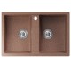 Мойка MIXLINE ML-GM23 двухчашевая  терракотовая (307) 770*500*190мм NEW (552036)