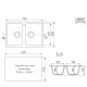 Мойка MIXLINE ML-GM23 двухчашевая серая (310) 770*500*190мм NEW (552039)