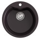 Мойкa MIXLINE ML-GM12 круглая, шоколад, 480мм (глуб. чаши 210) NEW (551842)