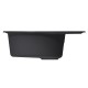 Мойка MIXLINE ML-GM17 овальная с крылом, ультра-черная, 580*470*180мм NEW (551946)