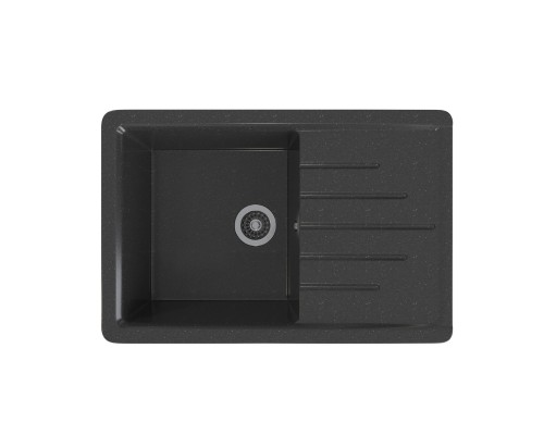 Мойка MIXLINE ML-GMS07 СТАНДАРТ с крылом, черный, 750*495*190мм (551115)