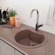 Мойкa MIXLINE ML-GM09 круглая терракотовая (307) 510 мм (глуб. чаши 190) NEW (551794)