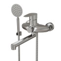 Смеситель для ванны и раковины 35k MIXLINE MLSS36-021 "Steel Kit" нерж. (553235) Смеситель для ванны и раковины 35k MIXLINE MLSS36-021 "Steel Kit" нерж. (553235)