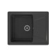 Мойка MIXLINE ML-GMS03 СТАНДАРТ с крылом, черный, 605*490*190мм (551101)