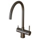 Смеситель для кухни 35k MIXLINE MLSS-0326BL трубчатый излив, подкл.к фильтру, ЧЕРНЫЙ ГРАФИТ (553826)