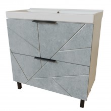 Тумба для ванной MIXLINE "Гранд-80" Бетон под ум.Fest-80 (Sanita Lux) (553029)