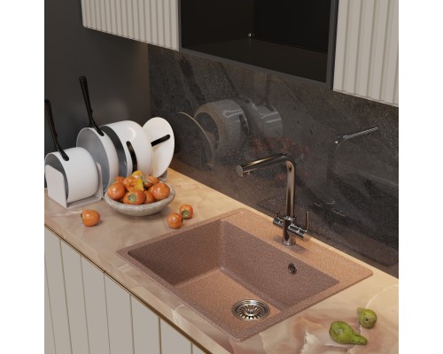 Мойка MIXLINE ML-GM15 терракотовая (307) 560*500*180мм NEW (551913) Мойка MIXLINE ML-GM15 терракотовая (307) 560*500*180мм NEW (551913)