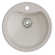 Мойкa MIXLINE ML-GM09 круглая ультра-белая (341) 510 мм (глуб. чаши 190) NEW (551802)