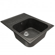 Мойка MIXLINE ML-GM18 с крылом  черная (308) 640*490*190мм NEW (551970)
