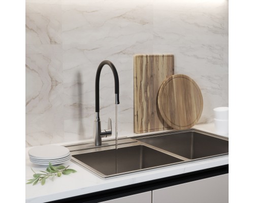 Излив для смесителя кухня MIXLINE гибкий черный для MLSS36-09 (553241)