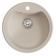 Мойкa MIXLINE ML-GM09 круглая белая (331) 510 мм (глуб. чаши 190) NEW (551801)
