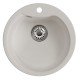 Мойкa MIXLINE ML-GM12 круглая  ультра-белая (341) 480мм (глуб. чаши 210) NEW (551838)