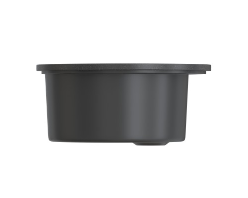 Мойкa MIXLINE ML-GMS01 СТАНДАРТ круглая, черный, 475мм (глуб. чаши 194) (551087)