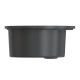 Мойкa MIXLINE ML-GMS01 СТАНДАРТ круглая, черный, 475мм (глуб. чаши 194) (551087)