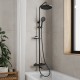 Удлинитель штанги для душевой системы Milardo Ideal Spa круглый, черный матовый (ILS30BRM38)