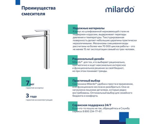 Смеситель для настольного умывальника Milardo Maze сатин (MAZBN01M01) Смеситель для настольного умывальника Milardo Maze сатин (MAZBN01M01)