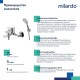 Смеситель для ванны Milardo Azure глянцевый хром (AZUSB00M02)