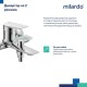 Смеситель для ванны Milardo Azure глянцевый хром (AZUSB00M02)