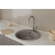 Смеситель для кухонной мойки с гибким изливом RUSH Siple (SI7335-60Grey)