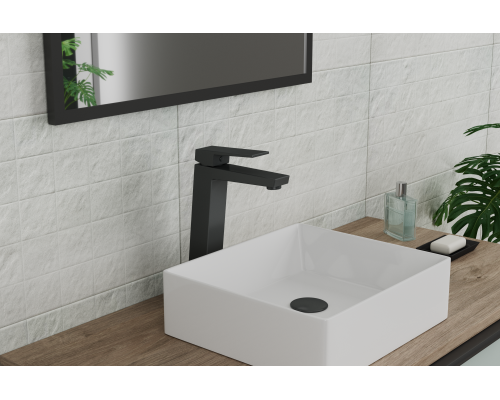 Смеситель для умывальника высокий RUSH Thira (TR3635-13Black)