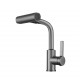 Смеситель для кухни с поворотной лейкой RUSH Tinos (TI3732-17Grey)