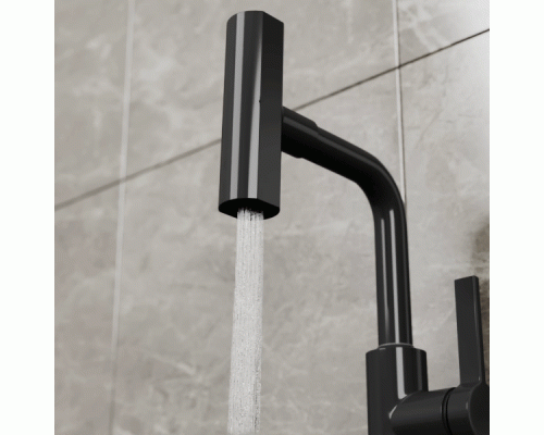 Смеситель для кухни с поворотной лейкой RUSH Tinos (TI3732-17Black) Смеситель для кухни с поворотной лейкой RUSH Tinos (TI3732-17Black)