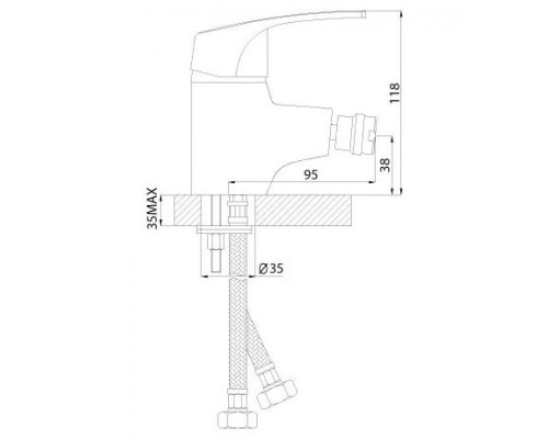 Смеситель для биде Rossinka D (D40-51)