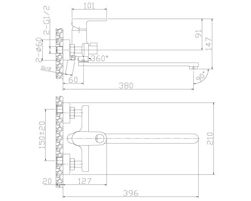 Смеситель для ванны Rossinka RS33 (RS33-32) Смеситель для ванны Rossinka RS33 (RS33-32)