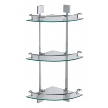 Полка угловая тройная (стеклянная) Savol S-065322A-3
