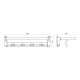 Полка для полотенец откидная 60 см Savol S-004099