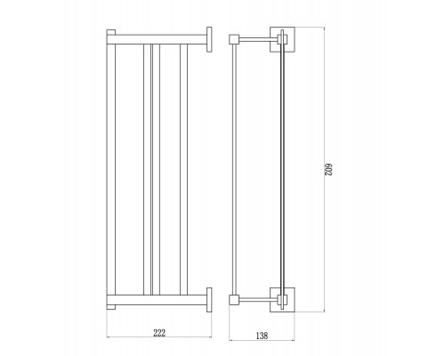 Полка для полотенец Savol S-06544C